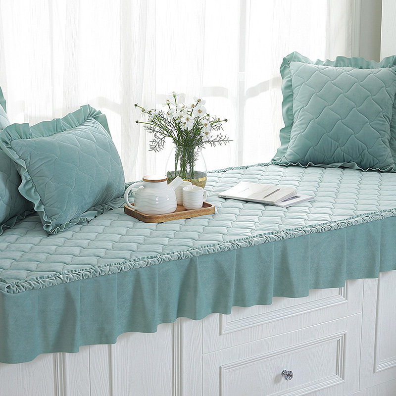 Floating Window Cushion Thick Blanket Decoration Cassette Cushion Floor Window Anti Slip Princess Tatami Mat Custom Bedroom Window Sill Pad