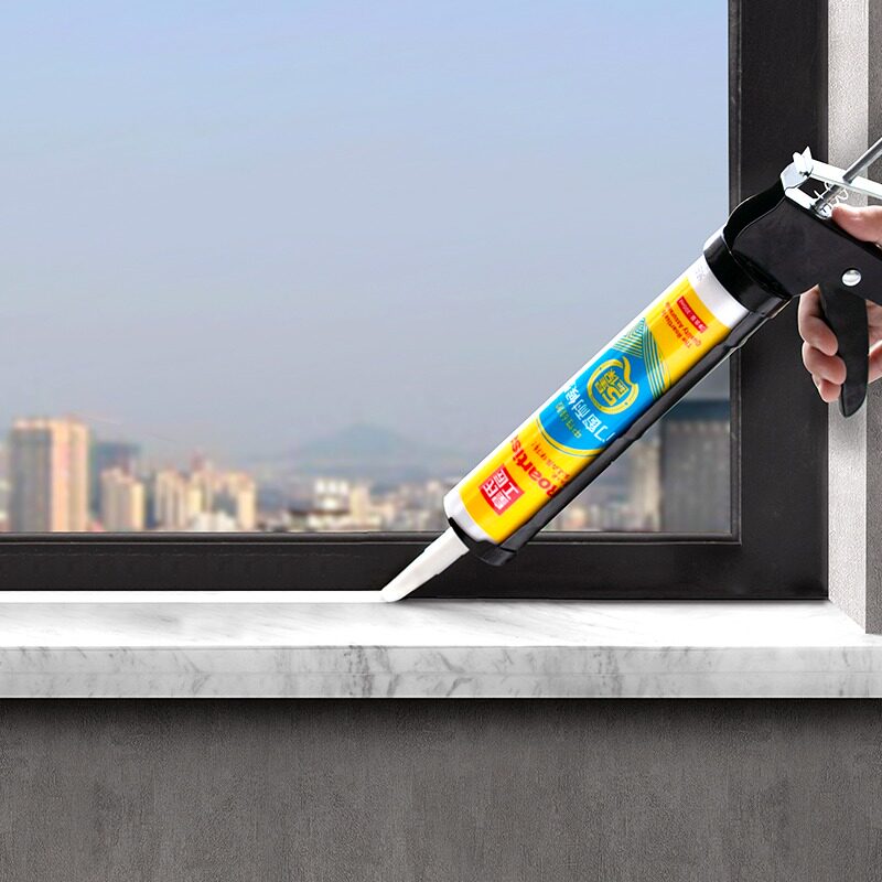 Huang's Craftsman glass glue Weatherproof waterproof sealant Structural glue Neutral silicone glue Porcelain white transparent