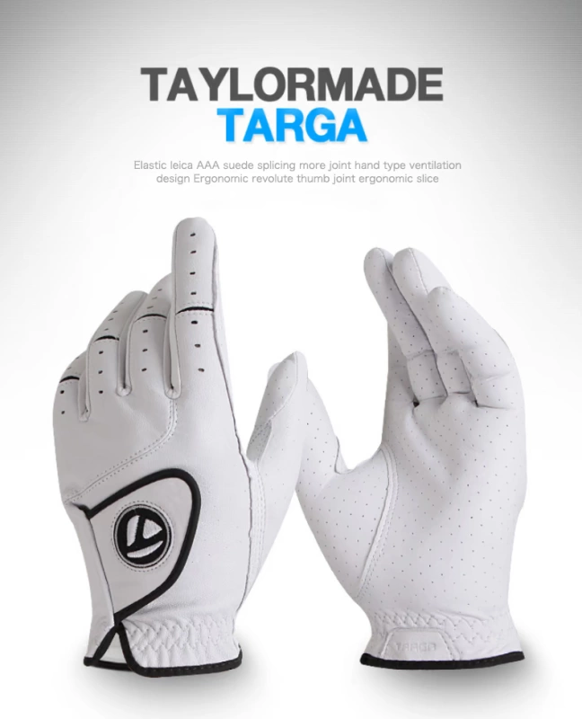 Taylormade TaylorMade Găng tay nam Găng tay thoáng khí Golf Da cừu Tay đơn