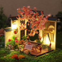 Handmade diy cottage Chinese style loft blind box scene Model Assembly toy creative birthday gift female