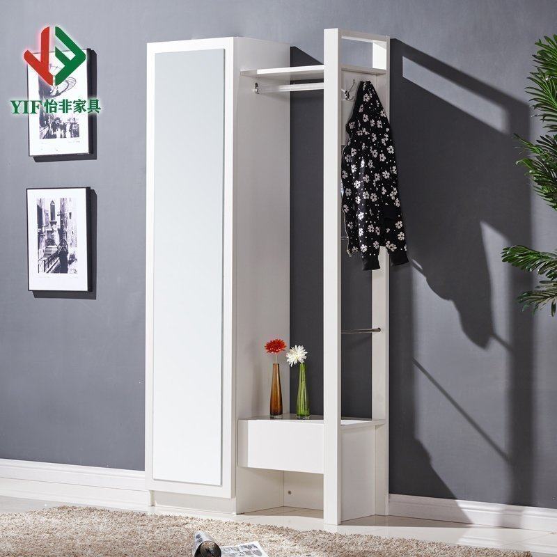 Yifei Special Multifunctional Hall Cabinet Sliding Door Shoe Cabinet Dressing Mirror Partition Entrance Cabinet Coat Hanger - Taobao