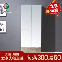 Yifei furniture flagship store Large capacity mirror shoe cabinet Foyer cabinet Full-length mirror cabinet Entrance cabinet can be customized