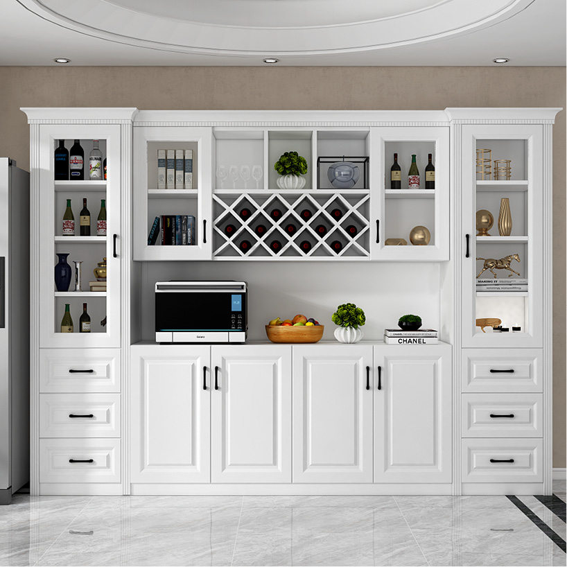 Living Room Wine Cabinet Close By Wall Modern Minima Eurostyle Dining Room Cabinet Side Cabinet Cabinet Combination Versatile Nordic cupboard Custom