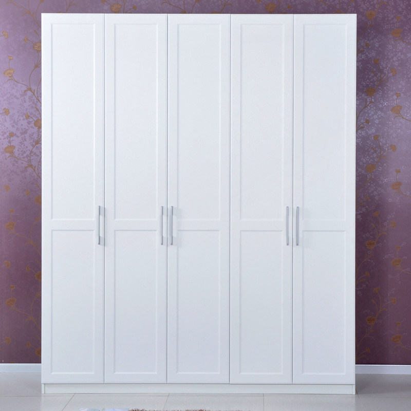 Yifei Blister Door Wardrobe Combination Wardrobe Membrane Door Wardrobe Balcony Cabinet Bedroom Cabinet European Wardrobe Can Be Customized