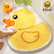 Little yellow duck bathroom absorbent mat bathroom door non-slip mat home toilet door mat entrance bedroom carpet