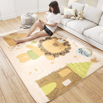  Carpet Bedroom Rectangular living room Coffee table Carpet Full bunk room Machine washable cartoon childrens bedside carpet