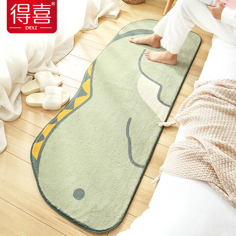 Bedside Blanket Bedroom Home Living Room Tea Table Blanket Sleepable to sit plush carpets Cat Sensation Children Room Mat