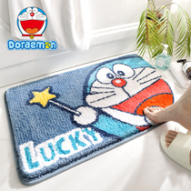 Doraemon bathroom absorbent floor mat home toilet door carpet doormat entrance non-slip Mat toilet foot mat