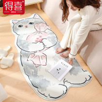 Cartoon carpet bedroom bedside blanket Home living room coffee table floor mat childrens room cute cushion bed front plush blanket