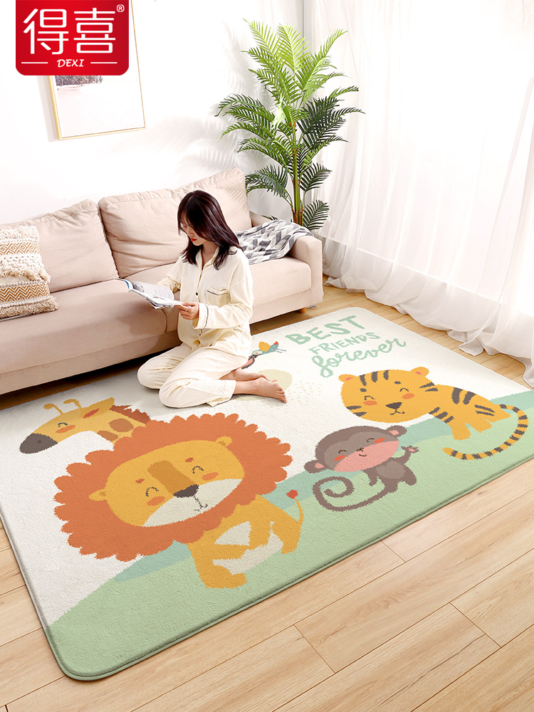 Dexi carpet bedroom full shop cute living room plush blanket cat feeling floor mat children's room home bedside carpet