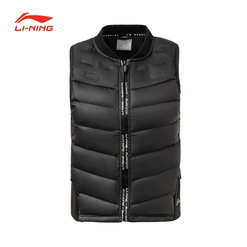 Li Ning, жилет с пухом, светоотражающий бархатный удерживающий тепло пуховик, спортивный костюм для отдыха, коллекция 2022, для бега, гусиный пух