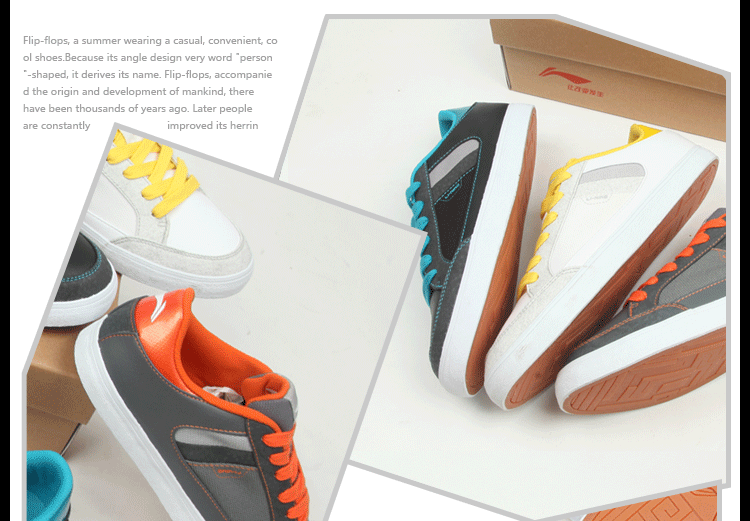 Giải phóng mặt bằng Li Ning của nam giới giày thường giày mùa hè thể thao cuộc sống thoáng khí không trượt mặc cổ điển giày thường giày trượt shop giày sneaker