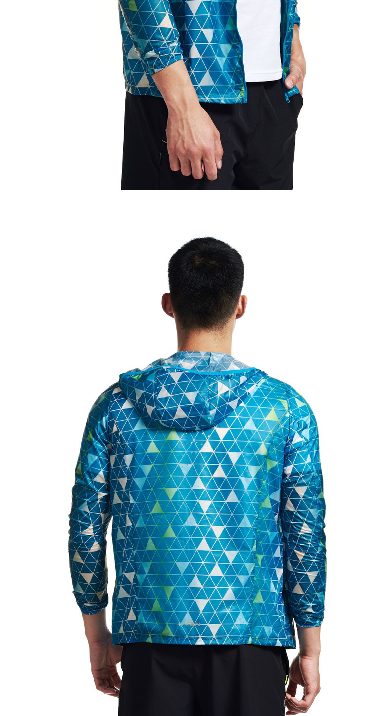 Giải phóng mặt bằng Li Ning mặt trời quần áo bảo hộ của nam giới thể thao áo gió mùa hè nhanh chóng làm khô thoáng khí windproof áo khoác giản dị thoải mái quần áo chống nắng áo gió adidas chính hãng
