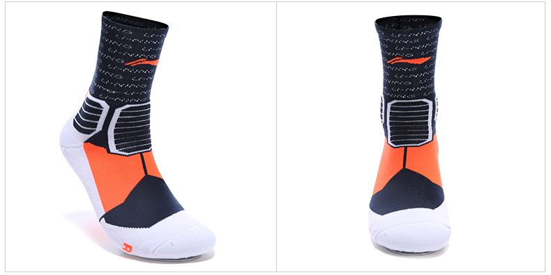 Vớ thể thao Li Ning nam và nữ vớ vớ bóng rổ đích thực ẩm ướt trong vớ vớ thoáng khí AWLL036 - Vớ thể thao vớ adidas chính hãng