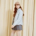 Quần áo cotton métbonwe nữ đơn giản hoang dã áo khoác ngắn thời trang học sinh đứng cổ áo cotton quần áo thủy triều 2018 phong cách mới - Bông ao phao nữ Bông