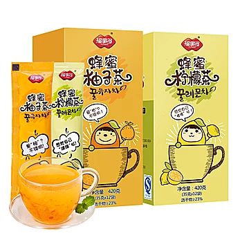 福事多蜂蜜多柚子茶500g*2瓶[10元优惠券]-寻折猪