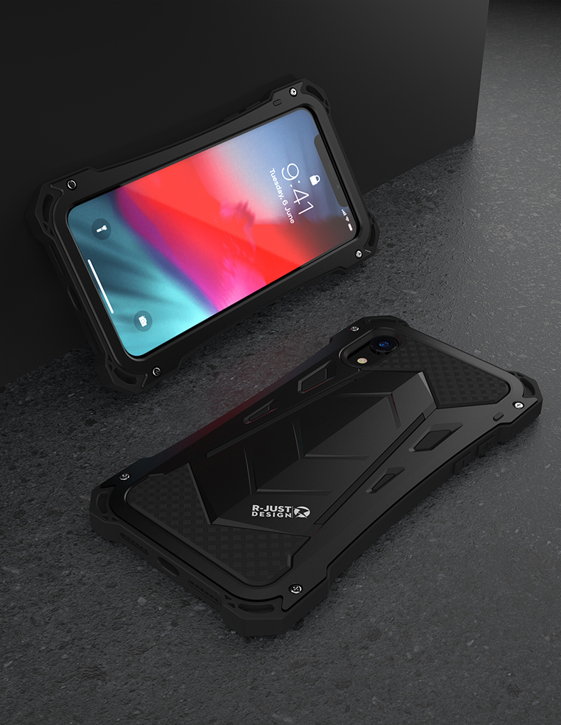 R-Just Armor Ghost Warrior IP54 Waterproof Case Extreme Protection System for Apple iPhone XS Max & iPhone XR