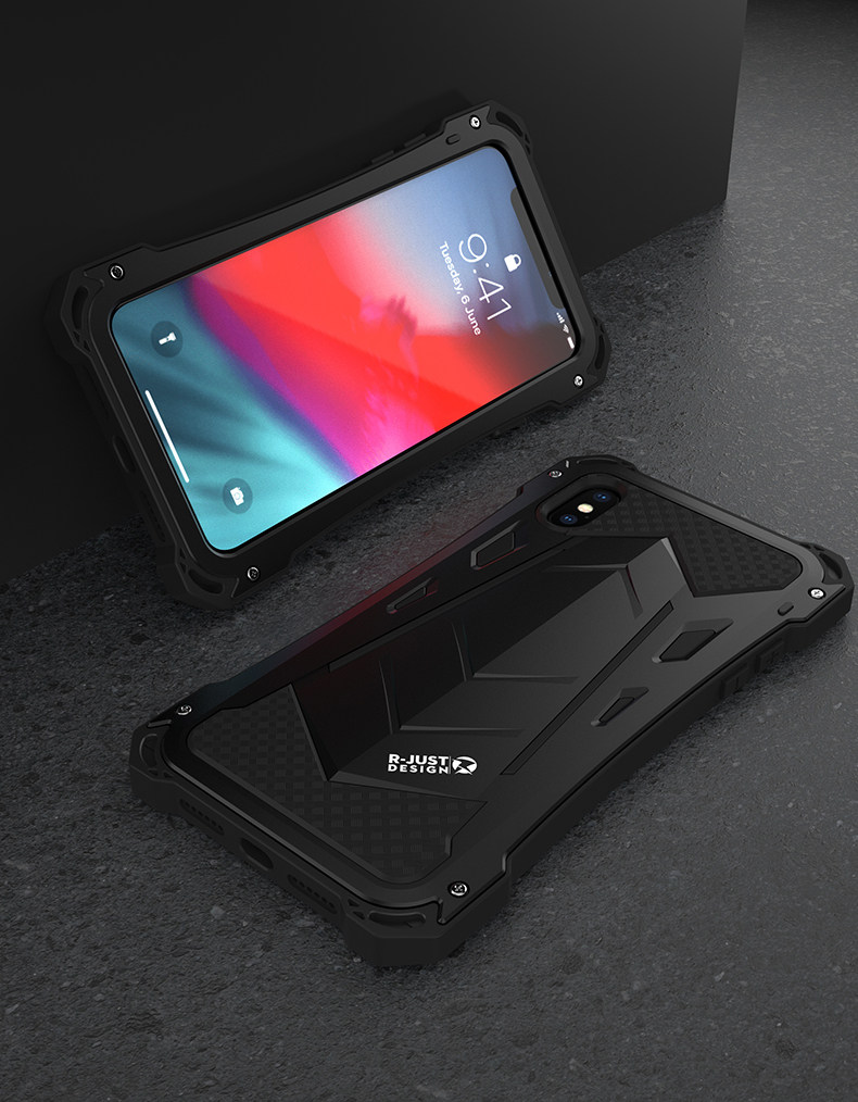 R-Just Armor Ghost Warrior IP54 Waterproof Case Extreme Protection System for Apple iPhone XS Max & iPhone XR