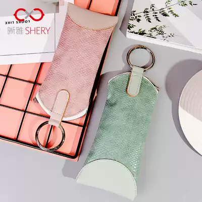 Glasses bag compression portable female simple storage bag Korean carry-on zipper creative sun sun glasses bag eye bag