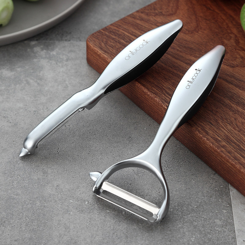 onlycrook Thickened Peeler Apple Paring Knife Potato Planing Knife Scraping Leather Knife Multifunction Kitchen Fruit Peeling