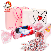 Giant White Rabbit toffee 200g * 2 packs oversized White Rabbit Red beans original candy gift box Shanghai specialty