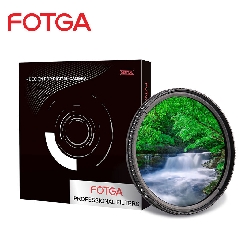 FOTGA adjustable mirror 40 5 43 46 49 52 55 58 67 72 77 82mm in gray density mirror variable ND2-40