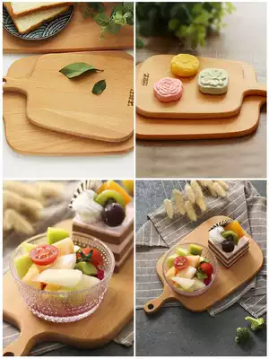 Baby non-staple food whole wood small cutting board solid wood chopping board cutting board dormitory fruit board children chopping board mildew home
