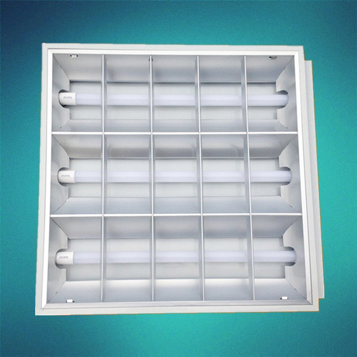T5T8LED grille light 600x600 embedded light panel Shopping mall office ceiling mineral wool board ceiling light