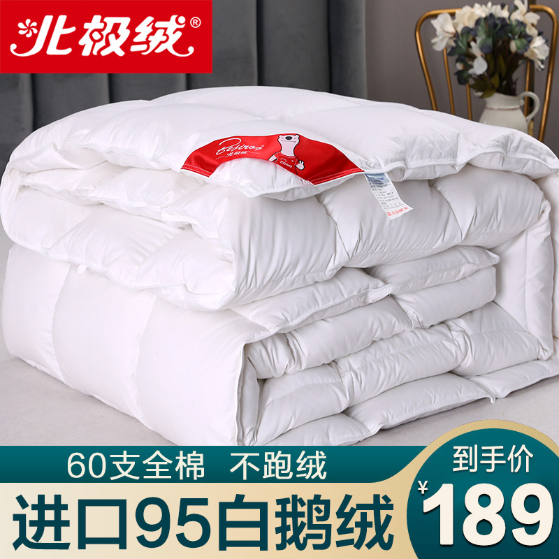 Down quilt 95 white goose down cotton quilt core winter quilt spring autumn quilt padded warm five-star hotel