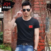 Embroidery with Chinese flag pattern Special Forces T-shirt veterans clothes veterans comrades-in-arms party clothing short sleeves