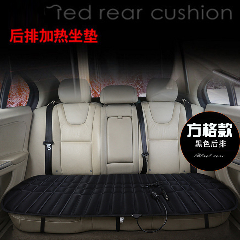 Car heated rear seat cushion without back seat 12v electric heated seat cushion winter seat car usb interface