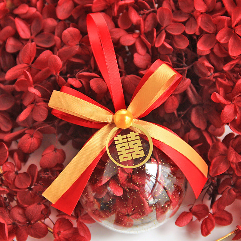 Flower half Mile Eternal flower souvenir Ball Creative wedding gift box Birthday personality return gift box Pendant