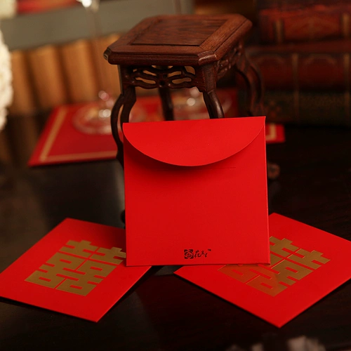花半里 Новинка 2020 года, креативная свадебная красная сумка-конверт, бронзовая свадебная красная сумка, персонализированный красный конверт из жесткой бумаги, оригинал