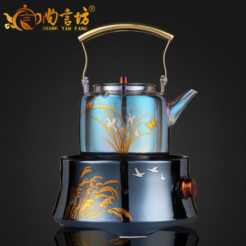 It still fang bei color burn glass kettle boiling teapot high - capacity tea tea, teapot electric TaoLu household
