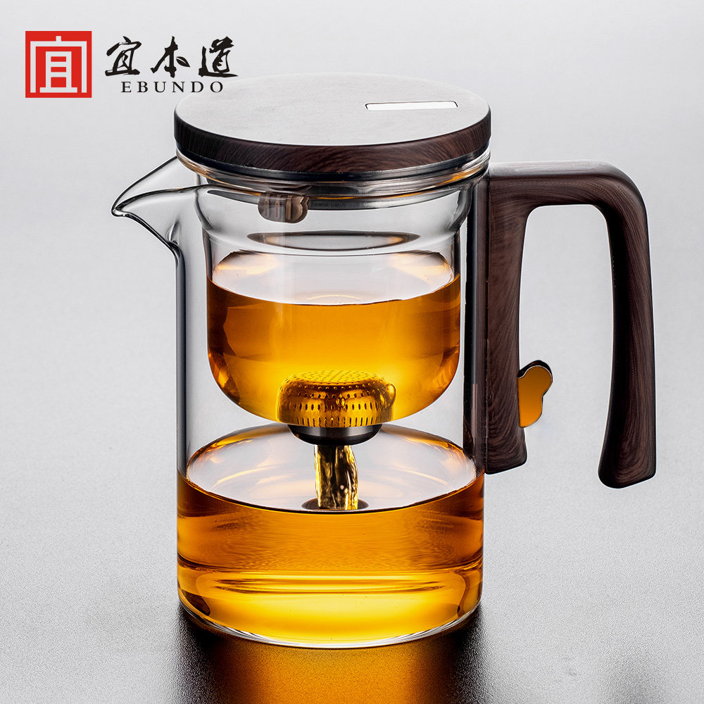 2024 New Punch Tea Instrumental Home Tea Maker Glass Teapot Tea Water Separation Filter Tea Cup Flutter Pot Tea Tea-Taobao