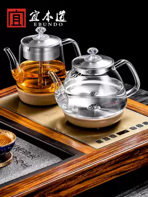 Automatic upper water steam cooking teapot at the bottom Household tea table Kung Fu tea kettle Tea maker Tea tray All-in-one set
