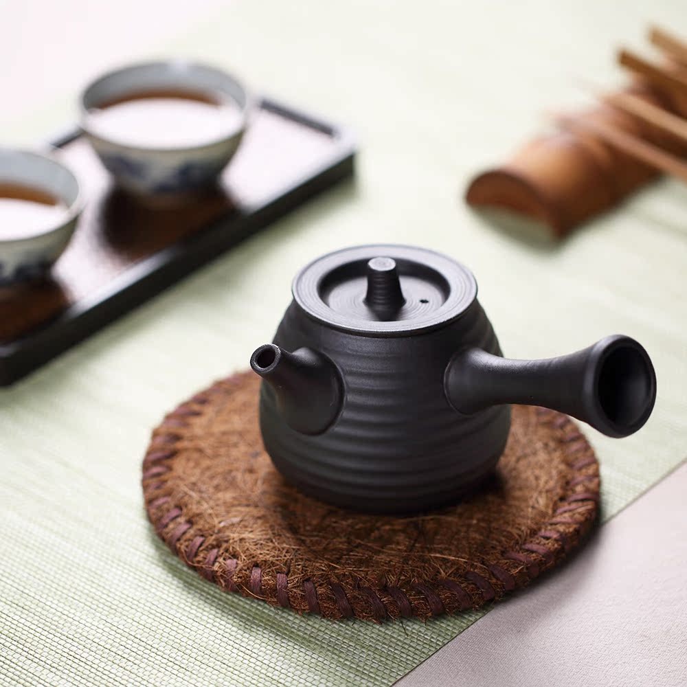 Hand-made wood-burning side of the pottery pot Kung Fu tea set ceramic teapot antique hand-pulled embryo coarse ceramic heat-resistant small teapot