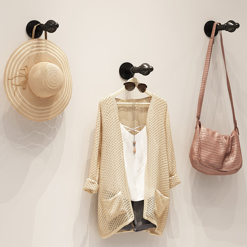 Lizhou Clothing Store Wall Point Hanging Clothes Positive Hanging Show Rack Hanging Clothes Hook Wall-mounted Rack Clothes Shelf Hooks