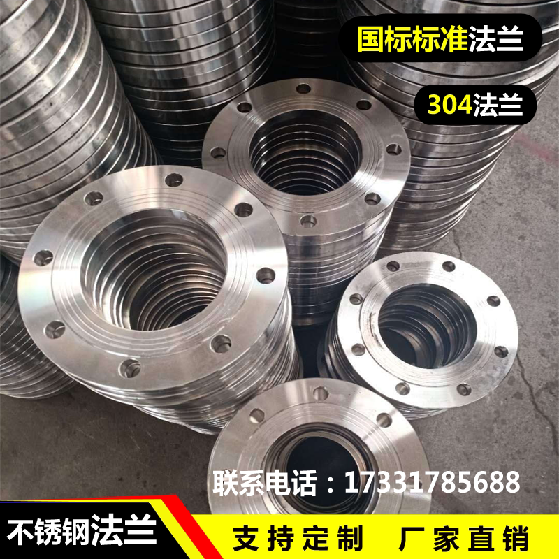 304 316L GB stainless steel welding flange disc plate type flat welding butt welding flange piece forging DN10-DN200