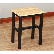 Workshop stool factory assembly line operation stool work stool steel wood small square stool fast food iron stool training metal stool