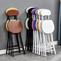 Folding chair portable small stool folding stool adult bench home space-saving chair dining outdoor folding chair