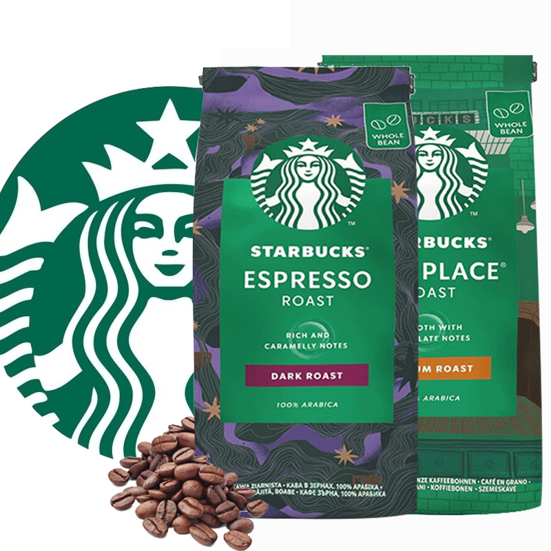 Starbucks (Starbucks) coffee beans concentrated roasted Arabica imported coffee beans 200g can be ground