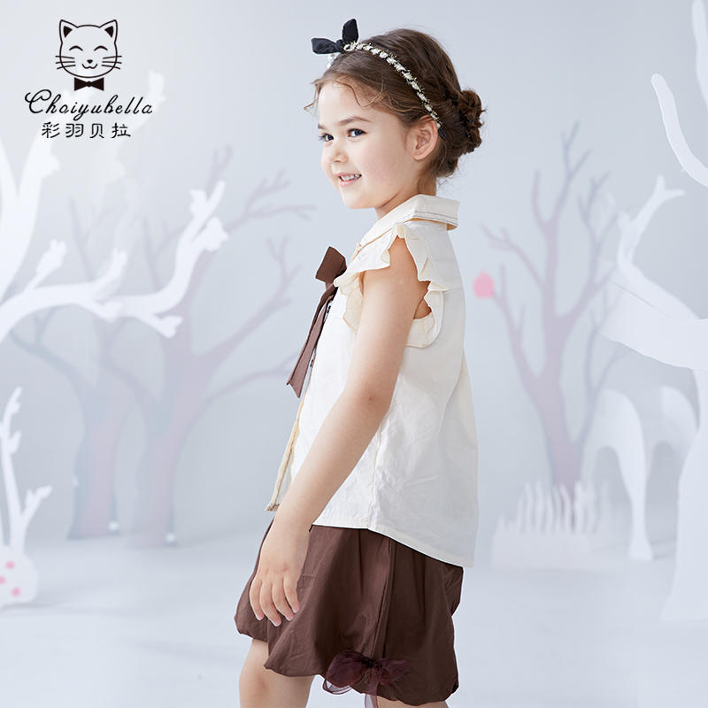 Girls Summer Summer Dress New College Clothes Children in Big Children Summer Style Fashion Network Two Pieces