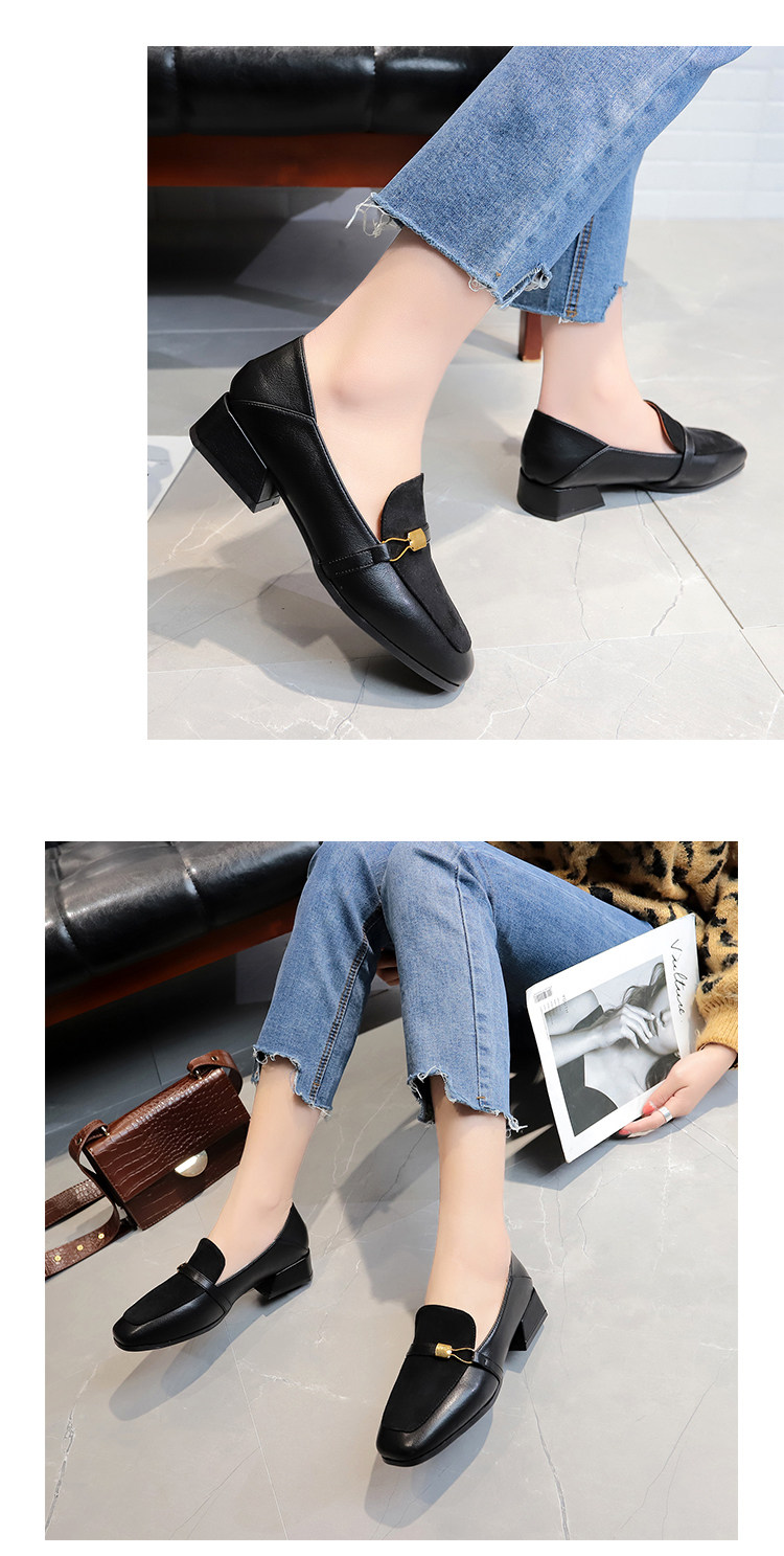 Apricot Square Toe Flats