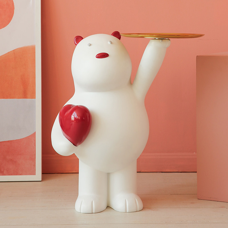 Creative Bear Living-room Pendulum Large Floor Decoration Brief Modern Sofa Next To The Furnishing Jo Relocation New Residence Gift