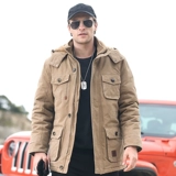 Джип, зимняя утепленная боевая машина, куртка, пуховик, большой размер