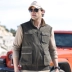 Jeep chariot / Jeep chariot đôi vest nam áo khoác lỏng kích thước lớn vest ngoài trời chụp ảnh du lịch - Dệt kim Vest áo len dệt kim Dệt kim Vest