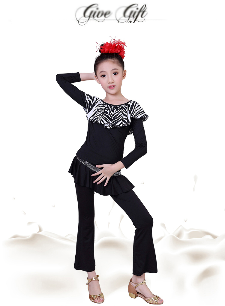 Trang phục khiêu vũ Latin cho trẻ em mùa thu và mùa đông đồ bộ bé trai