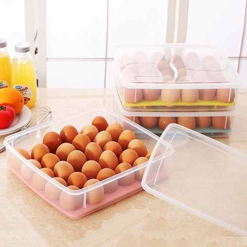 Кухня 30 сетка холодильника для хранения яиц со свежей яйцом для яичной коробки для яичной коробки для установки яичной коробки