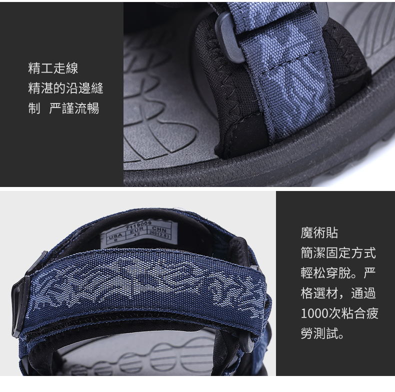 Cá sấu của nam giới ngoài trời thường giày bãi biển mùa hè trượt Velcro thể thao dép sinh viên trung niên cha dep quai hau